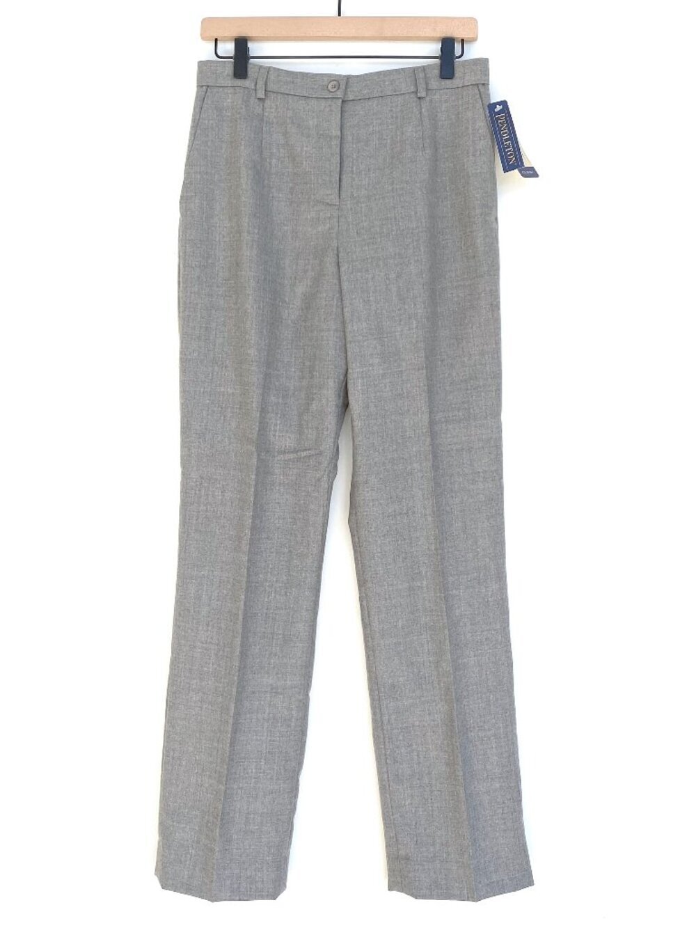 Pendleton 100% Virgin Wool Gray Trousers Made in USA Size 6 NWT